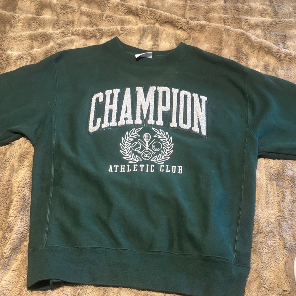 Champion Athletic Club Green Crewneck Sweater